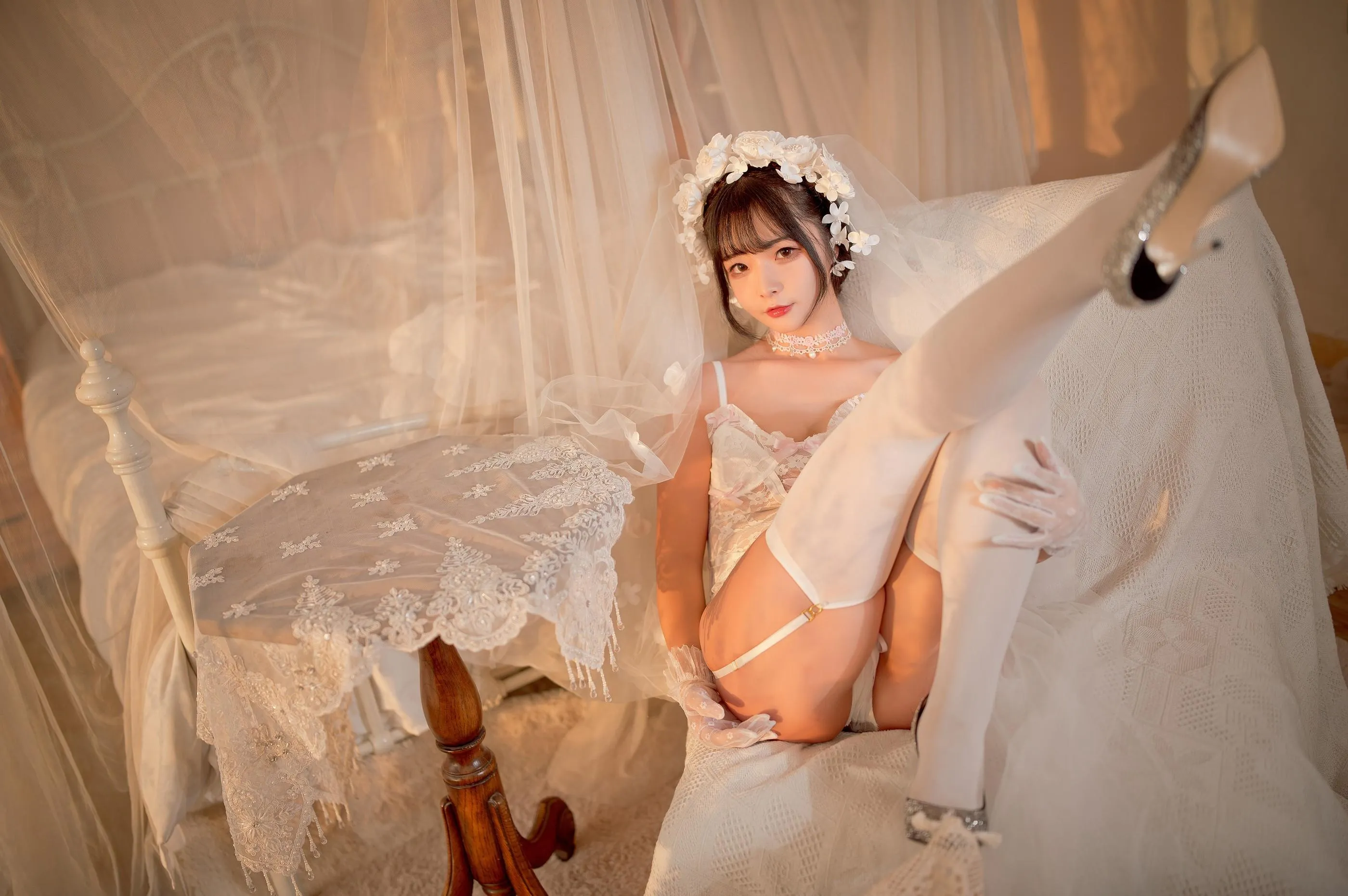 yuuhui玉汇- NO.004 纯白花嫁 [60P]插图1